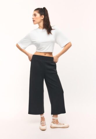 Απαλή υφή Oversize Πουλόβερ με Γυρισμένο Γιακά