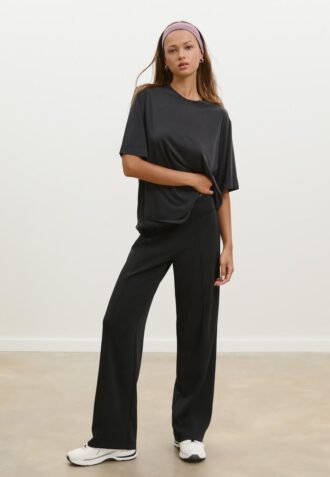 Απαλή υφή Oversize Πουλόβερ με Γυρισμένο Γιακά