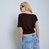 Ασύμμετρο T-shirt με καρφιά