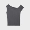 Ασύμμετρο T-shirt με κουμπιά Ασύμμετρο T-shirt με κουμπιά
