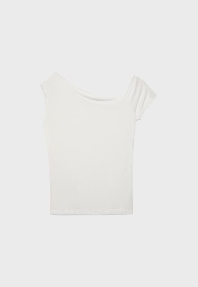 Ασύμμετρο T-shirt με κουμπιά Ασύμμετρο T-shirt με κουμπιά