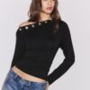 Ασύμμετρο T-shirt με οπές Ασύμμετρο T-shirt με οπές