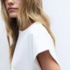 B06 Βασικό T-shirt με πεσμένους ώμους B06 Βασικό T-shirt με πεσμένους ώμους