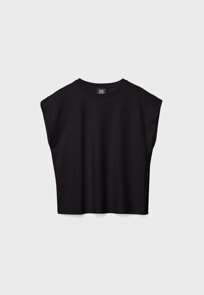B06 Βασικό T-shirt με πεσμένους ώμους B06 Βασικό T-shirt με πεσμένους ώμους