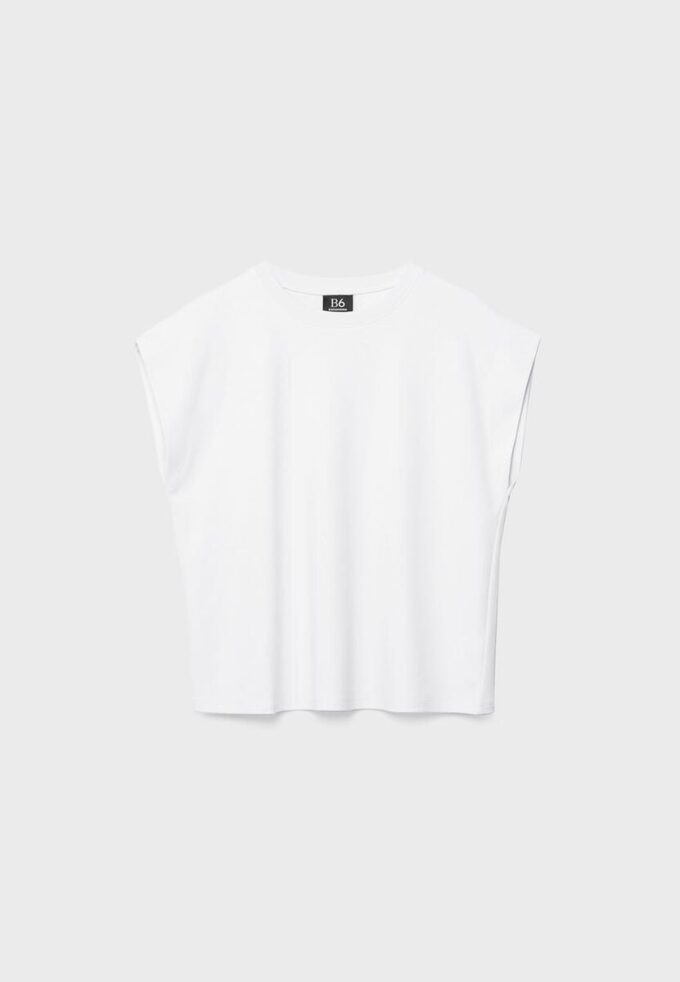 B06 Βασικό T-shirt με πεσμένους ώμους B06 Βασικό T-shirt με πεσμένους ώμους