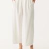 Culotte με πιέτες από μείγμα λινού Culotte με πιέτες από μείγμα λινού