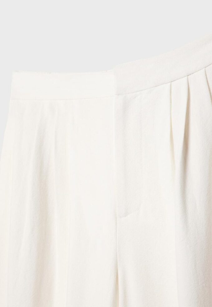 Culotte με πιέτες από μείγμα λινού Culotte με πιέτες από μείγμα λινού