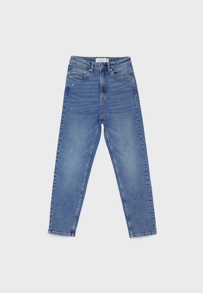 D10 Τζιν Mom Jeans με στενή εφαρμογή D10 Τζιν Mom Jeans με στενή εφαρμογή
