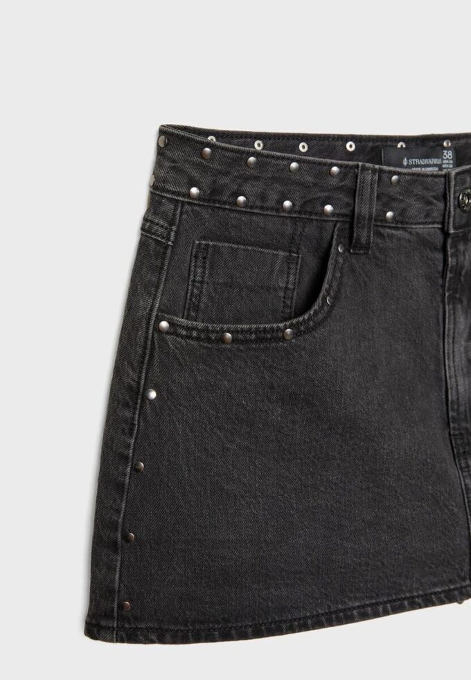 D62 Φούστα-Skort από τζιν με τρουκς D62 Φούστα-Skort από τζιν με τρουκς