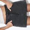 D62 Φούστα-Skort από τζιν με τρουκς D62 Φούστα-Skort από τζιν με τρουκς