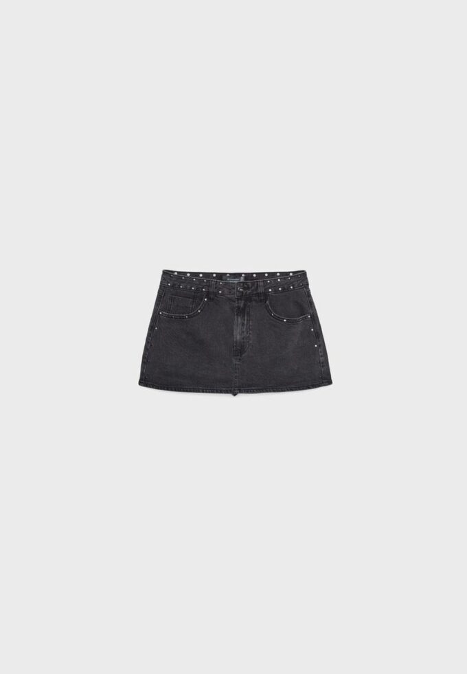 D62 Φούστα-Skort από τζιν με τρουκς D62 Φούστα-Skort από τζιν με τρουκς