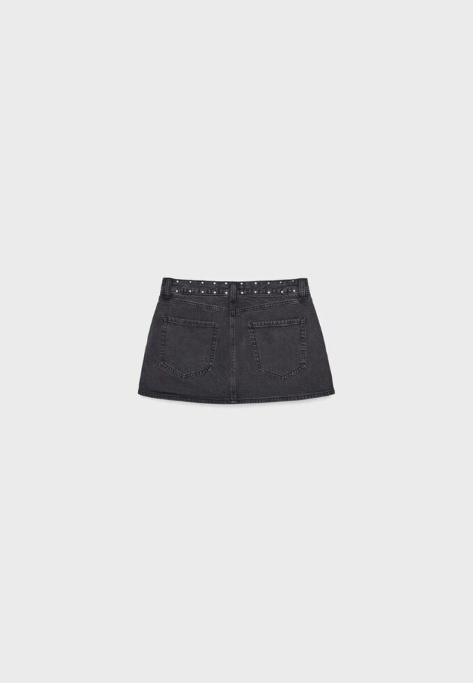 D62 Φούστα-Skort από τζιν με τρουκς D62 Φούστα-Skort από τζιν με τρουκς