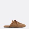 Δερμάτινα Loafers χωρίς πίσω μέρος με διακοσμητικά στοιχεία