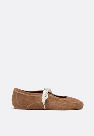 Δερμάτινα Sneakers με φιόγκο