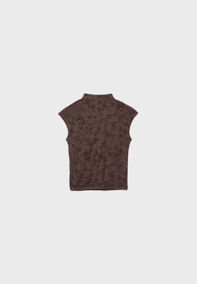 Φλοκωμένο T-shirt σε στυλ Qipao Φλοκωμένο T-shirt σε στυλ Qipao