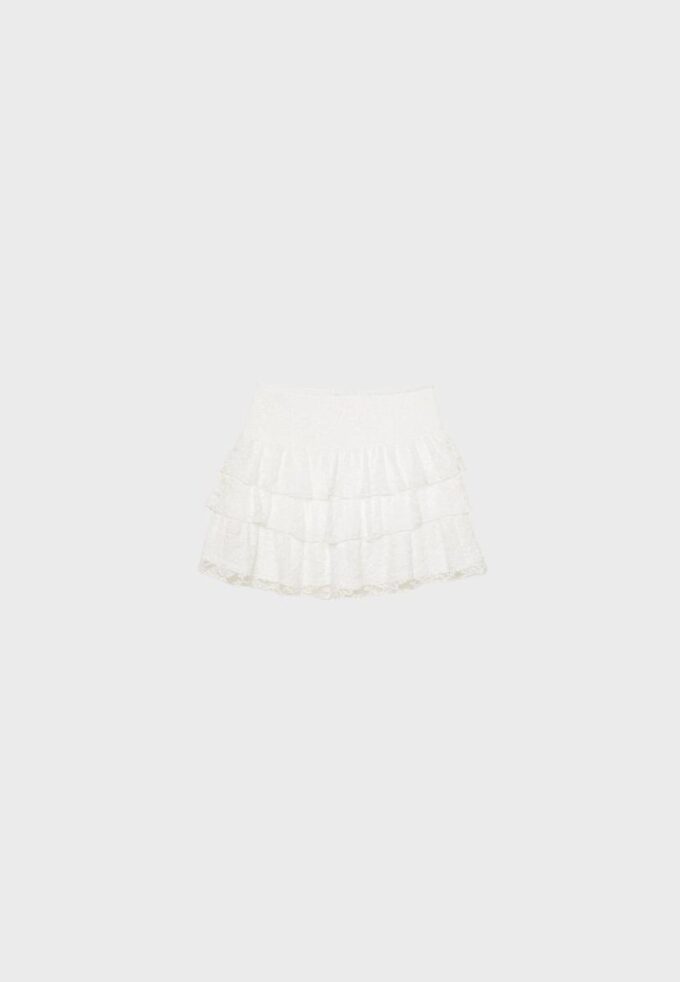 Φούστα-Skort από δαντέλα Φούστα-Skort από δαντέλα