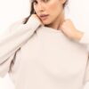 Φούτερ με μανίκια νυχτερίδα και απαλή υφή