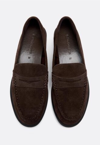 Καφέ δερμάτινα loafers