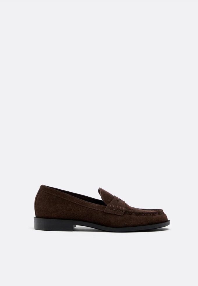 Καφέ δερμάτινα loafers