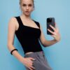 Κορμάκι από πολυαμίδιο με τετράγωνο ντεκολτέ