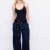 Κορμάκι με λουράκια και V-neck