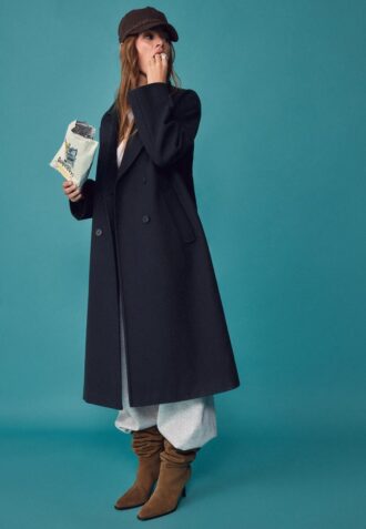 Μακρύ παλτό Oversize με απαλή υφή