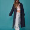 Μακρύ παλτό Oversize με απαλή υφή Μακρύ παλτό Oversize με απαλή υφή