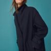 Μακρύ παλτό Oversize με απαλή υφή Μακρύ παλτό Oversize με απαλή υφή