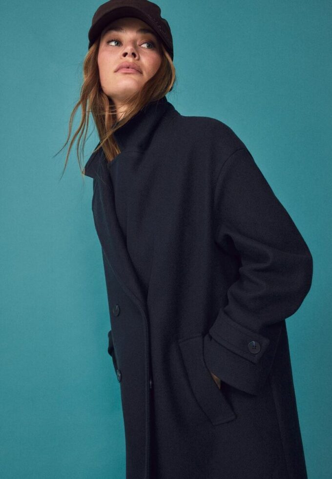Μακρύ παλτό Oversize με απαλή υφή Μακρύ παλτό Oversize με απαλή υφή