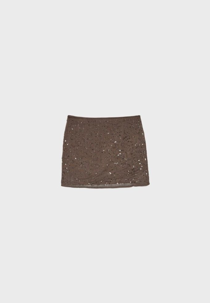 Μίνι Skort με κεντήματα