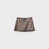Μίνι Skort με πούλιες σε animal print Μίνι Skort με πούλιες σε animal print