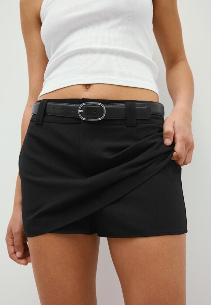 Μίνι Skort με ζώνη Μίνι Skort με ζώνη