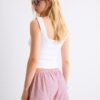 Μίνι Skort-σαρόνγκ με ρίγες και κεντήματα Μίνι Skort-σαρόνγκ με ρίγες και κεντήματα