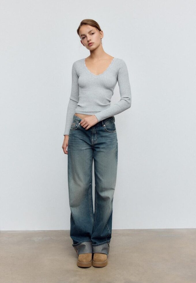 Μπλούζα από δαντέλα Seamless Μπλούζα από δαντέλα Seamless