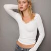 Μπλούζα από δαντέλα Seamless Μπλούζα από δαντέλα Seamless