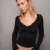 Μπλούζα από δαντέλα Seamless Μπλούζα από δαντέλα Seamless