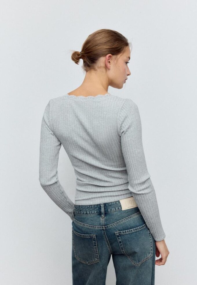 Μπλούζα από δαντέλα Seamless Μπλούζα από δαντέλα Seamless