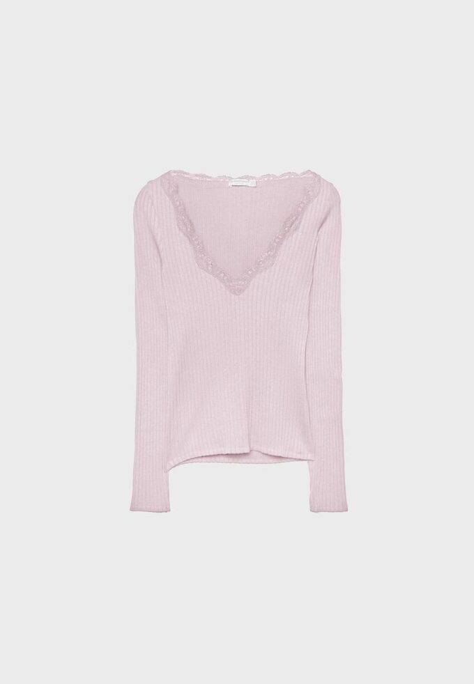 Μπλούζα από δαντέλα Seamless Μπλούζα από δαντέλα Seamless