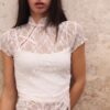 Μπλούζα κοντομάνικη σε στυλ Qipao Μπλούζα κοντομάνικη σε στυλ Qipao