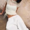 Μπλούζα κοντομάνικη σε στυλ Qipao Μπλούζα κοντομάνικη σε στυλ Qipao