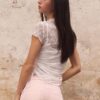 Μπλούζα κοντομάνικη σε στυλ Qipao Μπλούζα κοντομάνικη σε στυλ Qipao