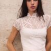 Μπλούζα κοντομάνικη σε στυλ Qipao Μπλούζα κοντομάνικη σε στυλ Qipao