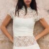 Μπλούζα κοντομάνικη σε στυλ Qipao Μπλούζα κοντομάνικη σε στυλ Qipao