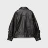 Μπουφάν δέρματος oversize