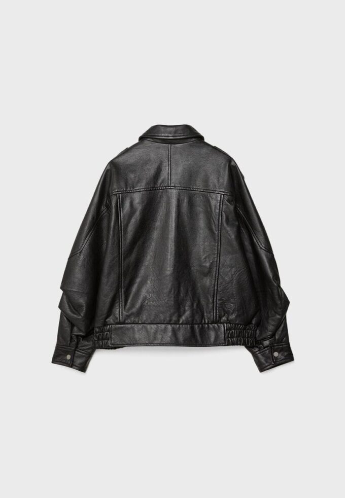 Μπουφάν δέρματος oversize