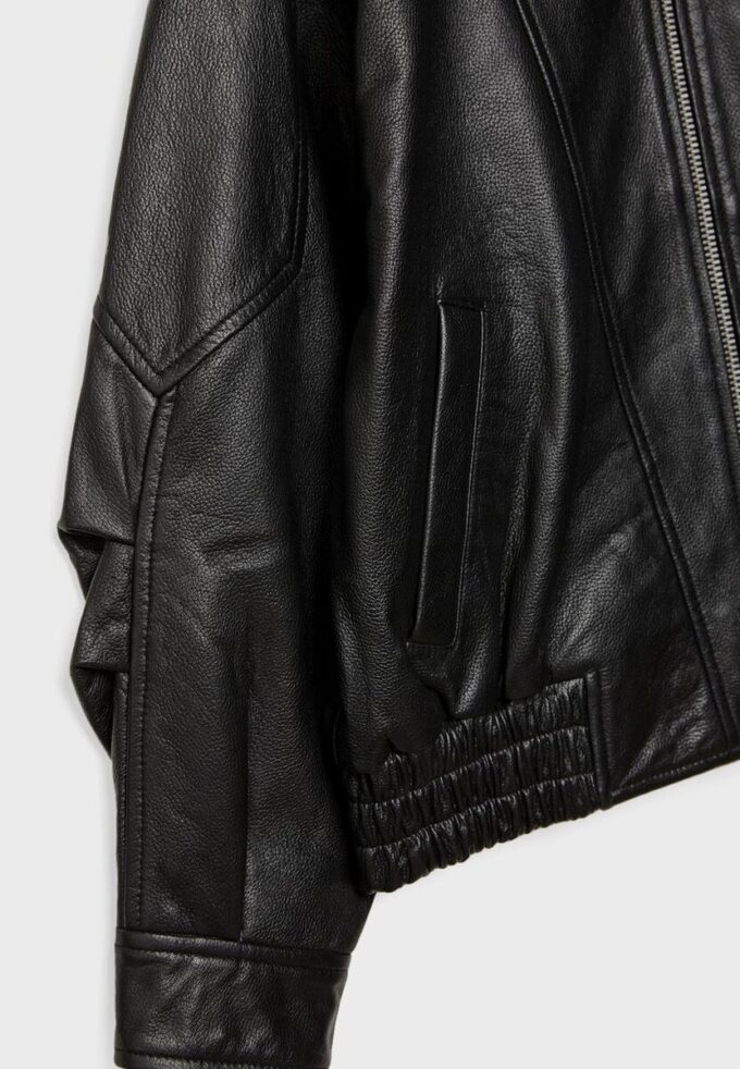 Μπουφάν δέρματος oversize