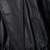 Oversize μπουφάν με πτερύγιο από 100% δερμάτινο δέρμα Oversize μπουφάν με πτερύγιο από 100% δερμάτινο δέρμα