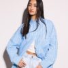 Oversize ριγέ πουκάμισο