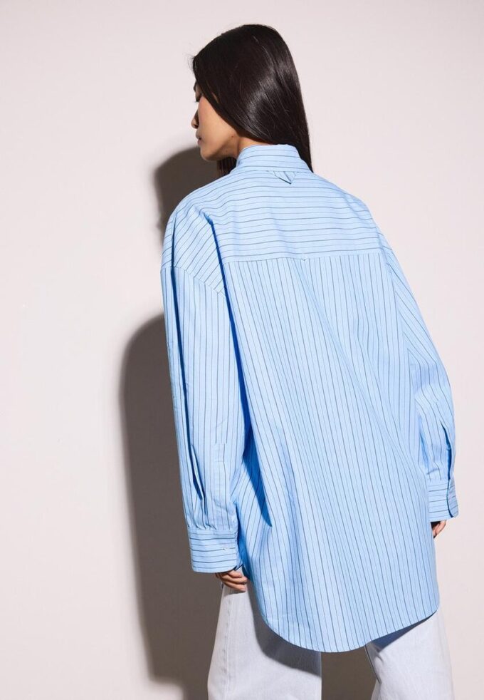 Oversize ριγέ πουκάμισο