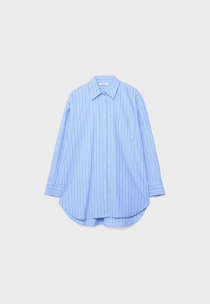 Oversize ριγέ πουκάμισο